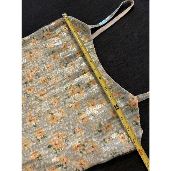 Ralph Lauren Purple Label Silk Sequin Tank Dress Top Floral Cami Blouse Runway 2 - Picture 9 of 14